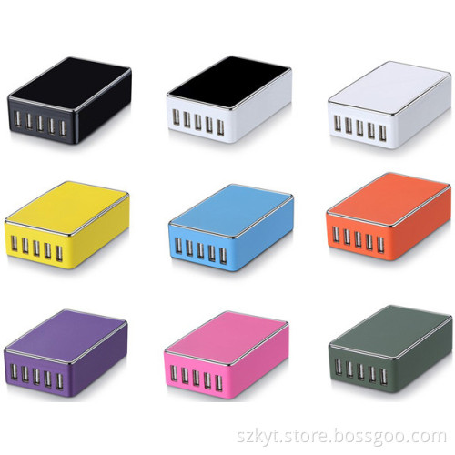 5V 6.5A Multi Port usb Charger Power Port 5USB desktop Charger With CE FCC KC ROHS approval